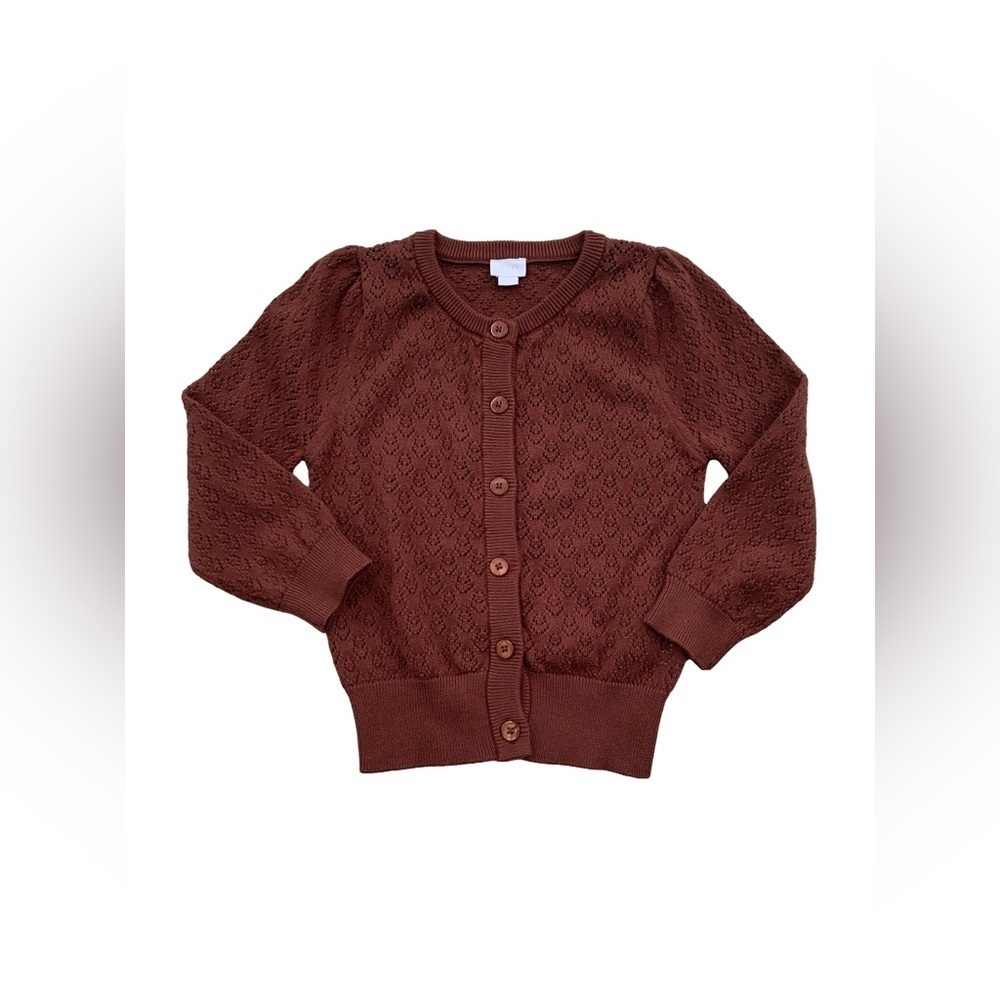 Jamie Kay Size 4 Years Zoey Cardigan Sweater in Cherry Mahogany